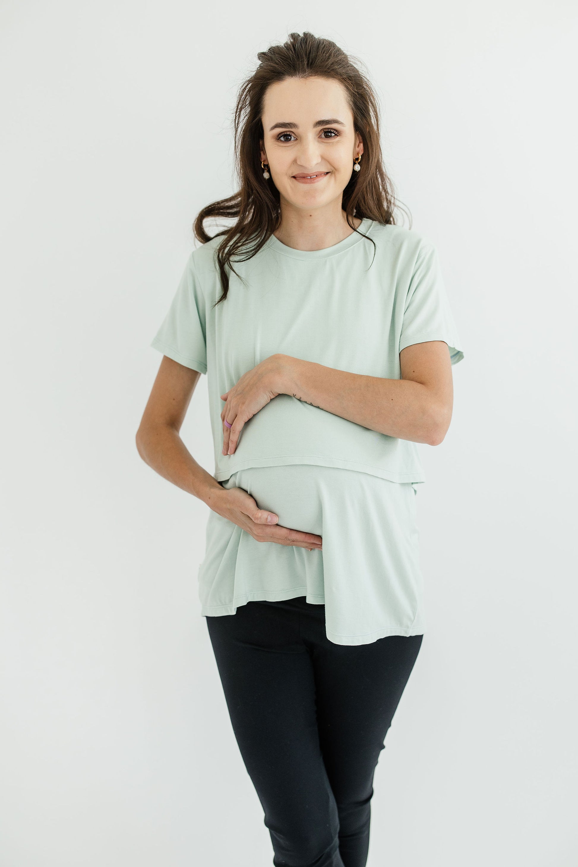 Noppies Mira Nursing Rib Top zonder naden, Night - N146, XL/XXL Noppies Mira Nursing Rib Top zonder naden, Night - N146, XL/XXL