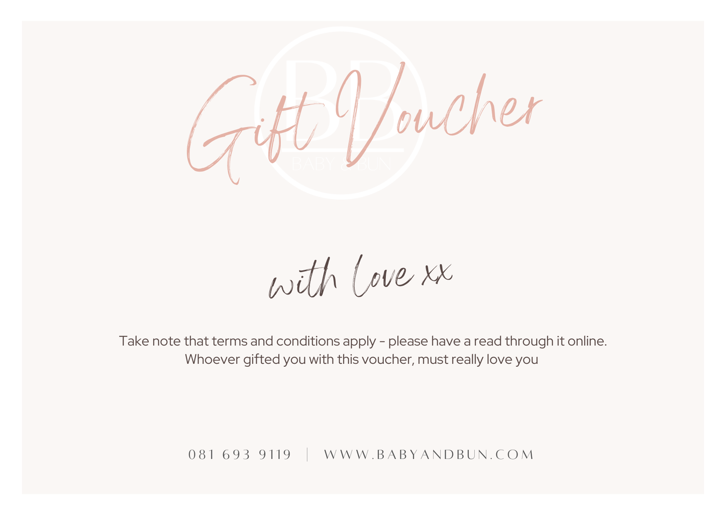 Baby & Bun Gift Card